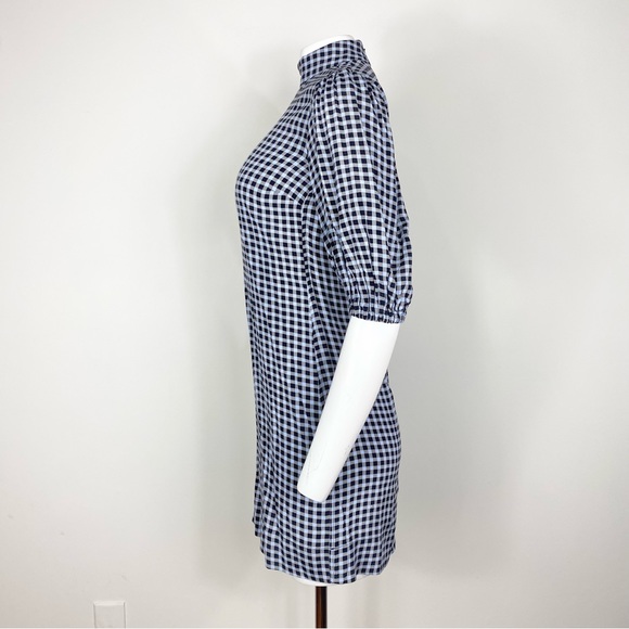 GANNI GINGHAM MINI DRESS - Picture 4 of 11
